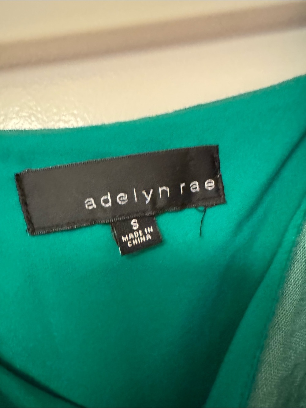 Adelyn Rae Green Button-Front Off-Shoulder Dress - Picture 3 of 4